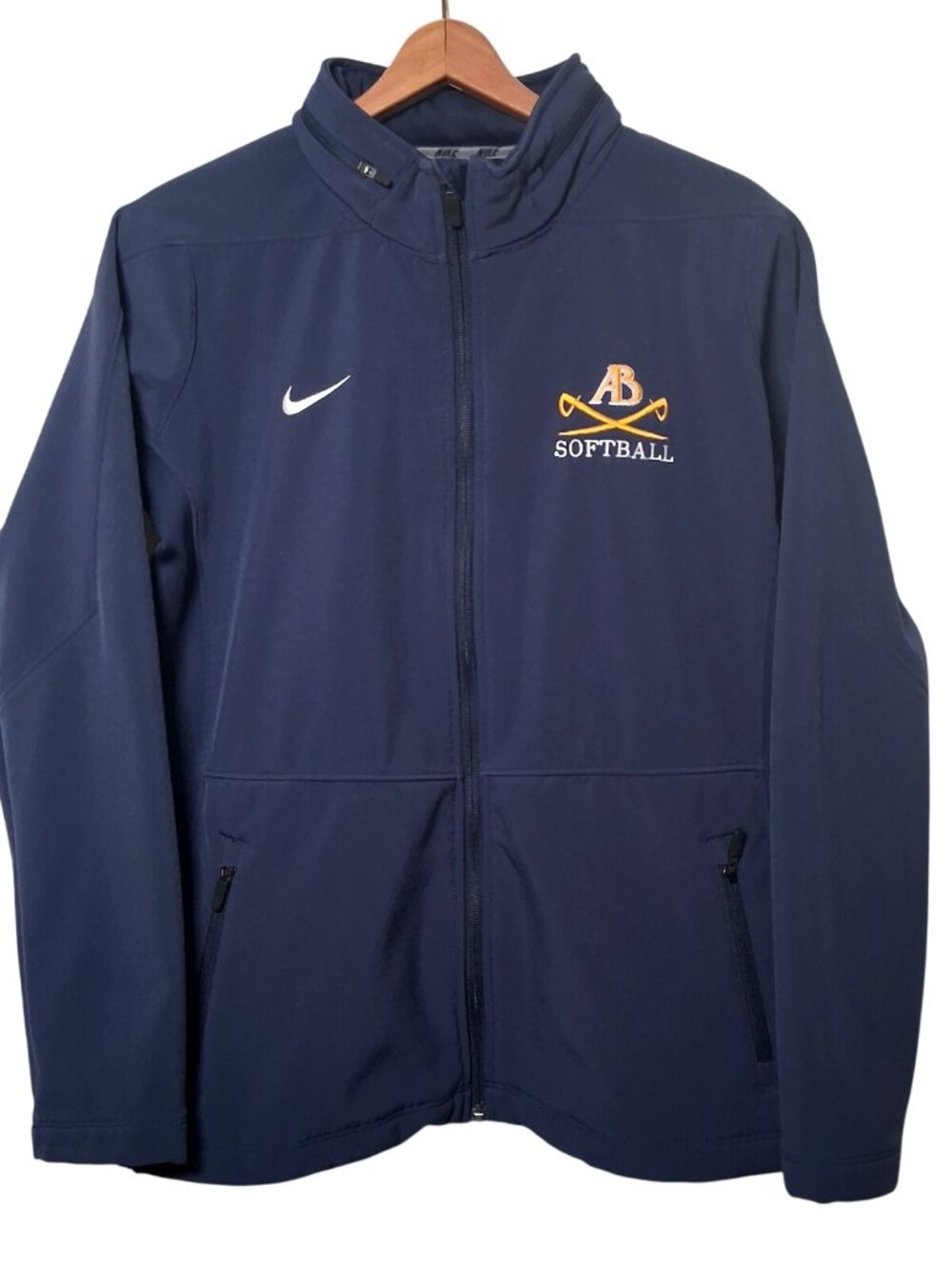 Alderson Broaddus University Softball Jacket Large Nike Therma Fit WV College